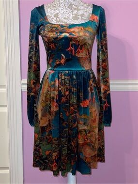 Blackmilk midsummer night’s fairy Fairycore velvet dress cottage renaissance